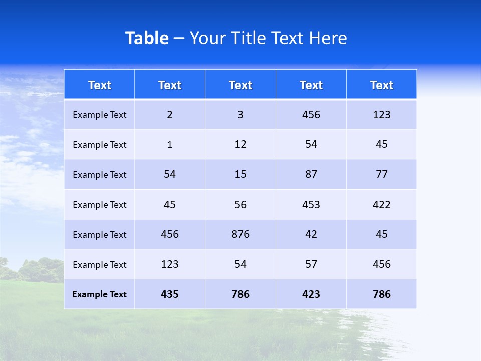 Equipment Leisure Objects PowerPoint Template