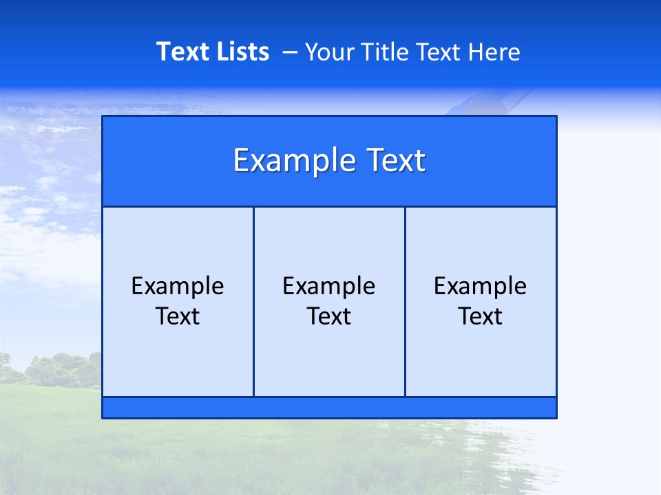 Equipment Leisure Objects PowerPoint Template