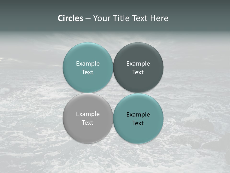 Beauty Big Tsunami PowerPoint Template