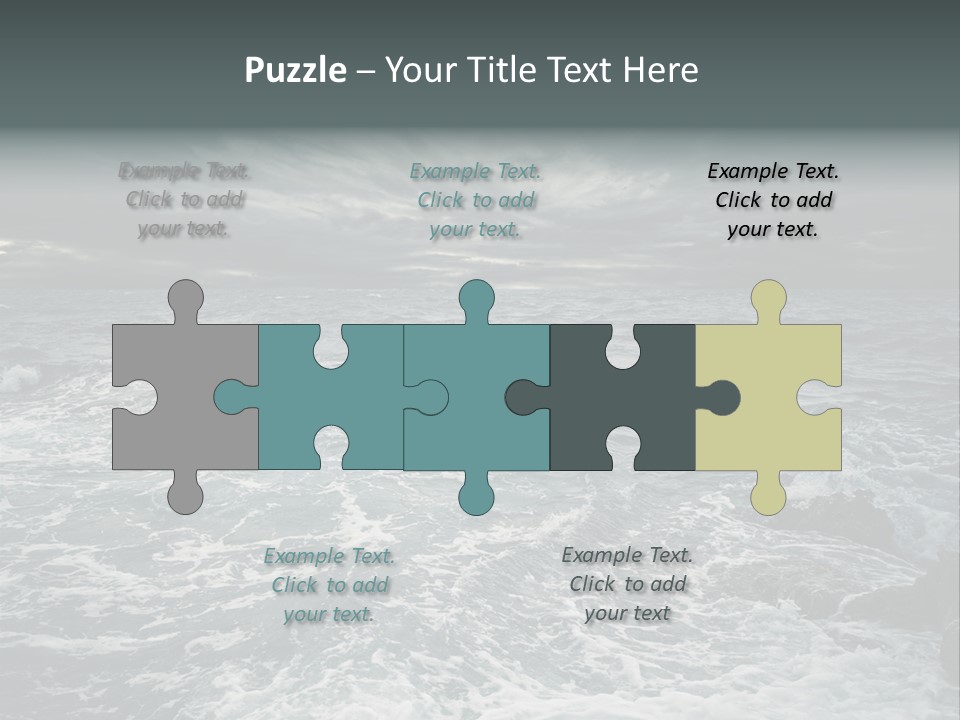 Beauty Big Tsunami PowerPoint Template