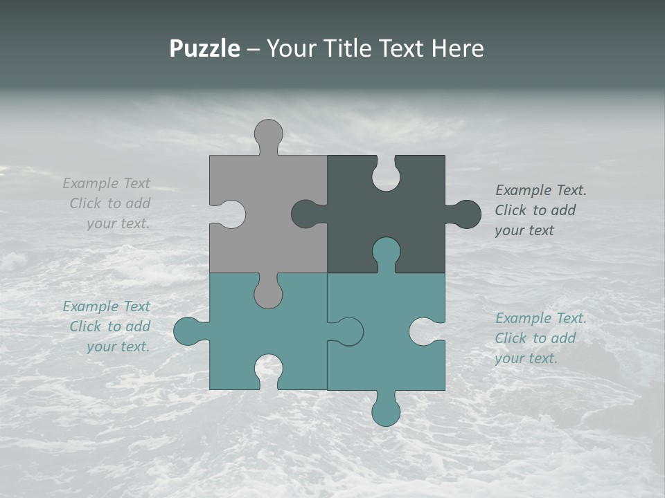 Beauty Big Tsunami PowerPoint Template