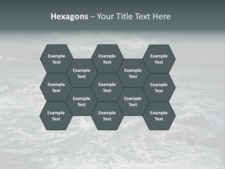 Beauty Big Tsunami PowerPoint Template