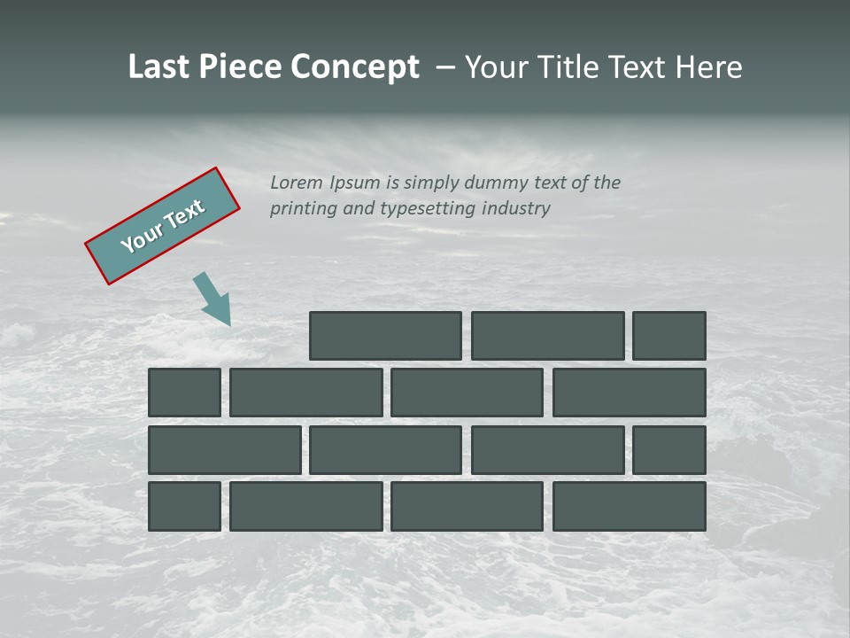 Beauty Big Tsunami PowerPoint Template