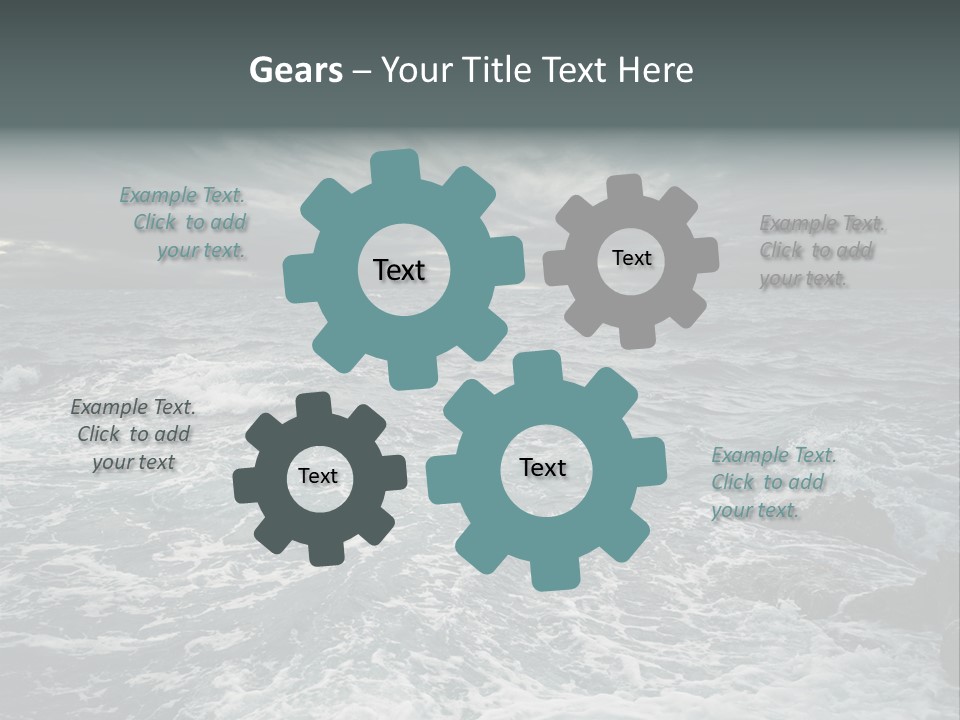 Beauty Big Tsunami PowerPoint Template