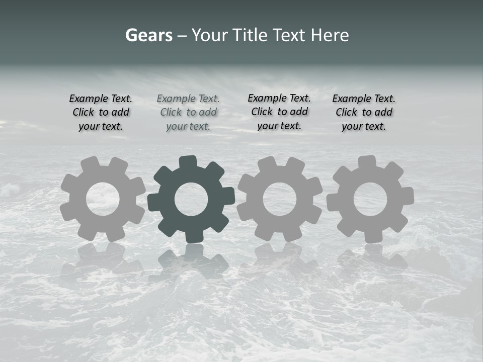 Beauty Big Tsunami PowerPoint Template