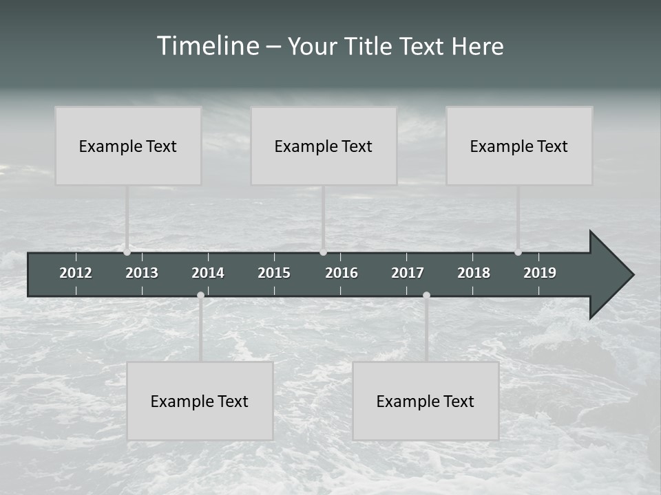 Beauty Big Tsunami PowerPoint Template