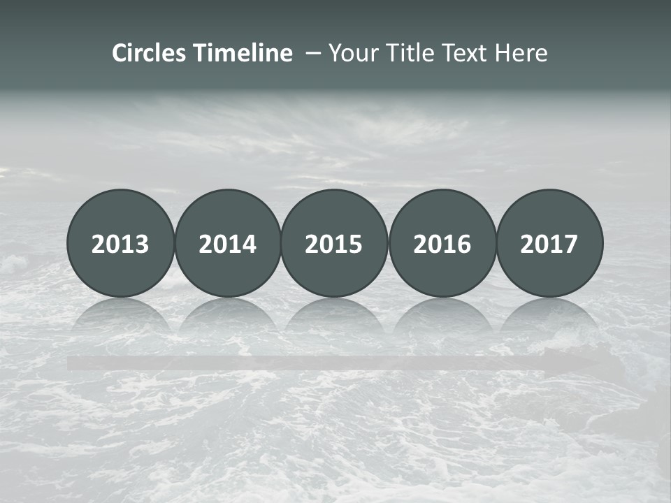 Beauty Big Tsunami PowerPoint Template