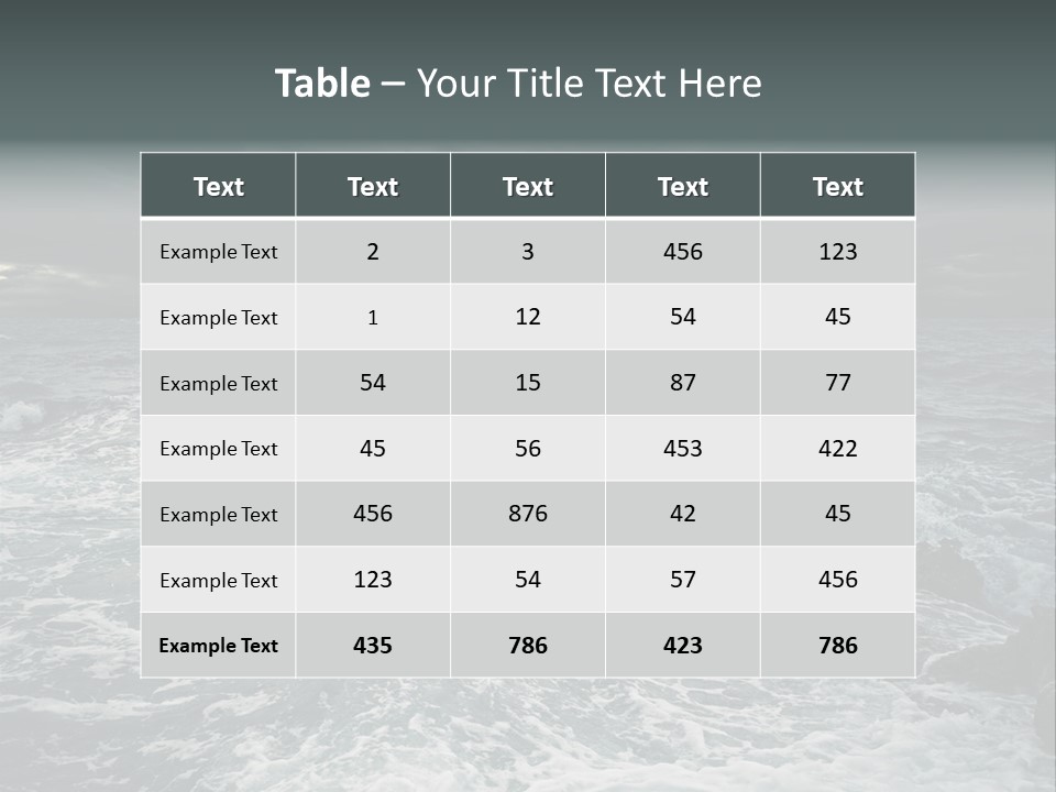 Beauty Big Tsunami PowerPoint Template