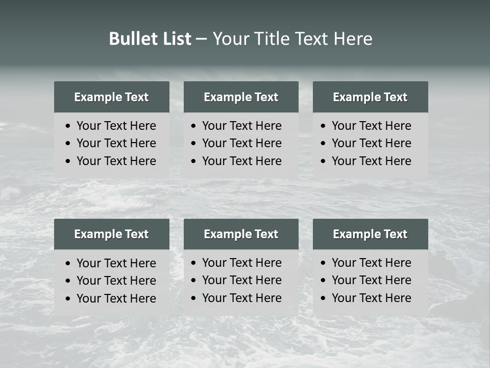 Beauty Big Tsunami PowerPoint Template