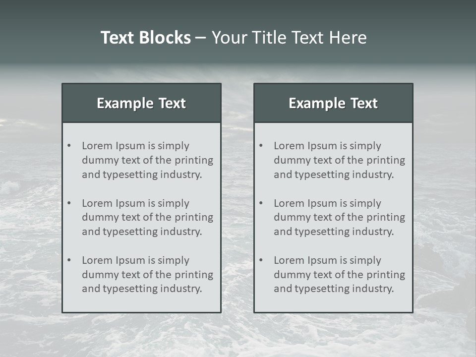 Beauty Big Tsunami PowerPoint Template