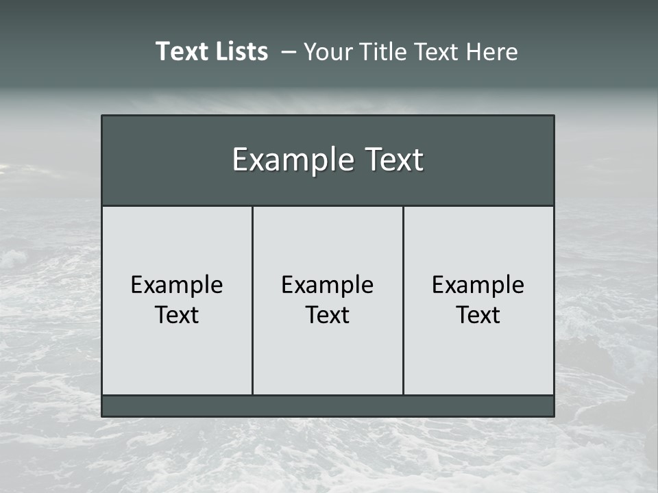 Beauty Big Tsunami PowerPoint Template
