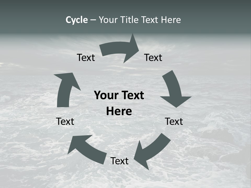 Beauty Big Tsunami PowerPoint Template