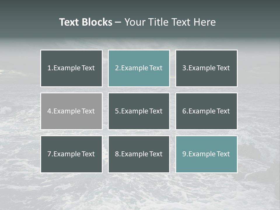 Beauty Big Tsunami PowerPoint Template