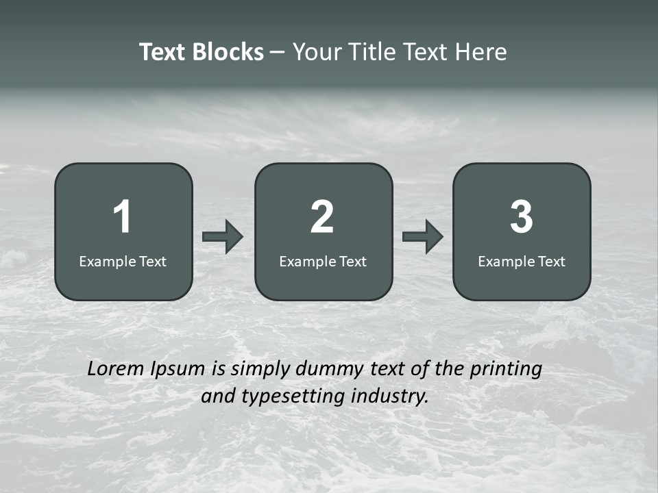 Beauty Big Tsunami PowerPoint Template