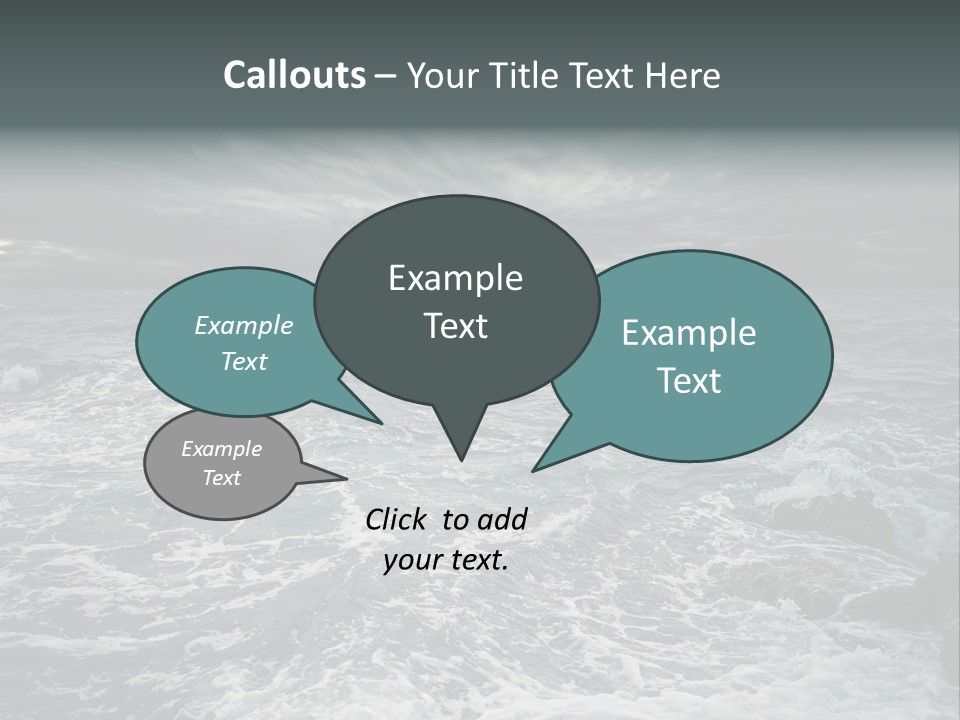 Beauty Big Tsunami PowerPoint Template