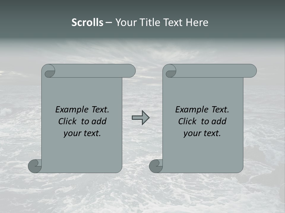 Beauty Big Tsunami PowerPoint Template