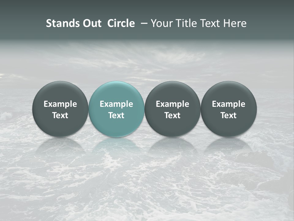 Beauty Big Tsunami PowerPoint Template