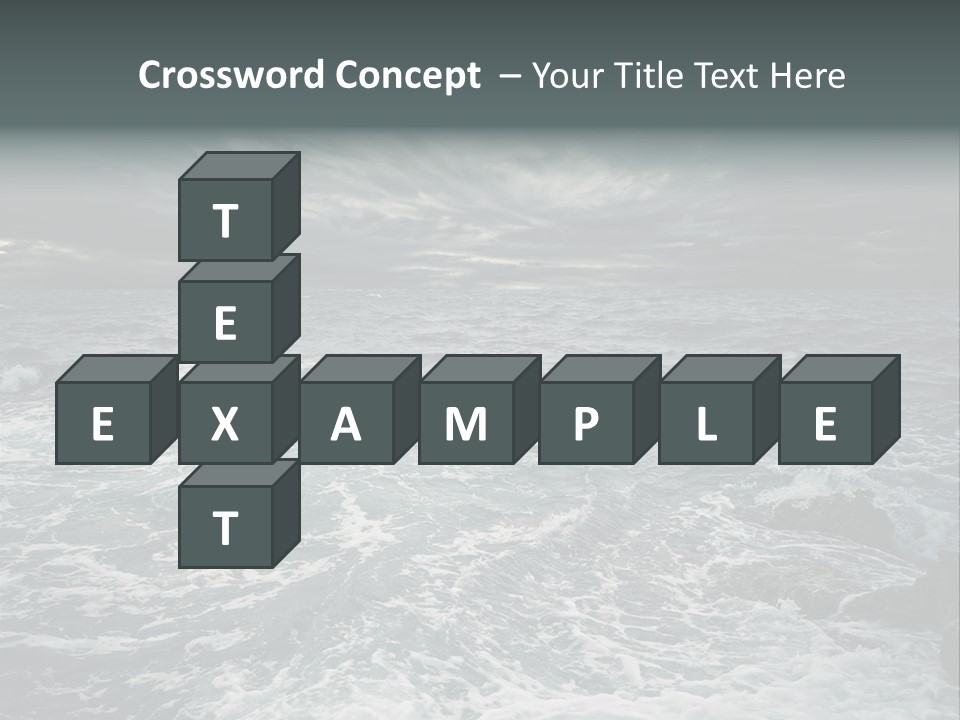 Beauty Big Tsunami PowerPoint Template