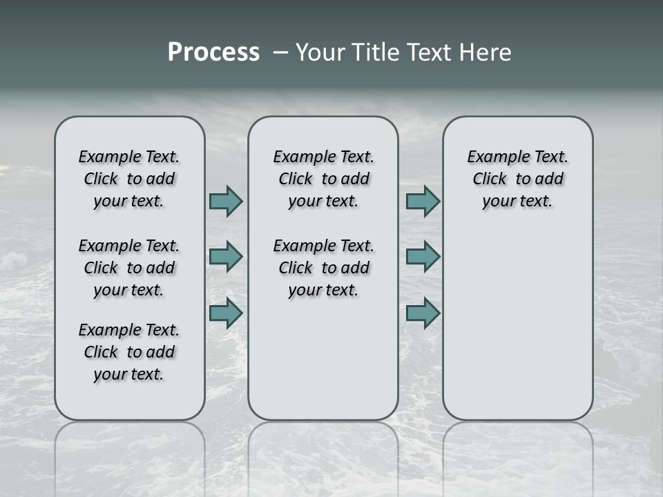 Beauty Big Tsunami PowerPoint Template