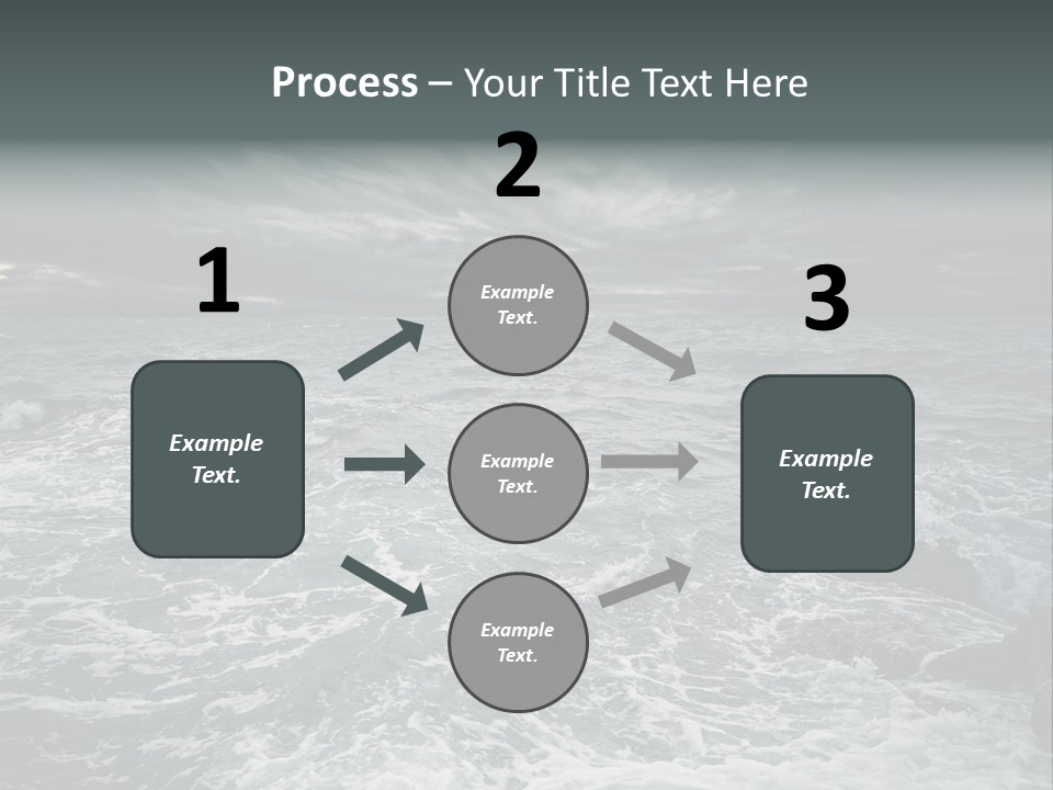 Beauty Big Tsunami PowerPoint Template