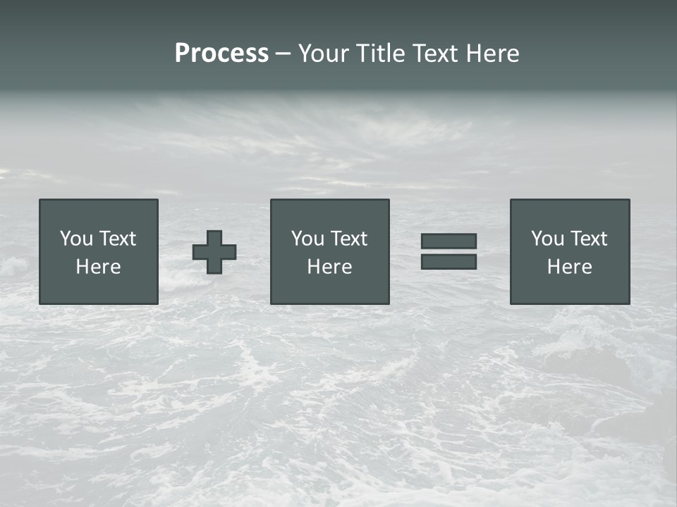 Beauty Big Tsunami PowerPoint Template