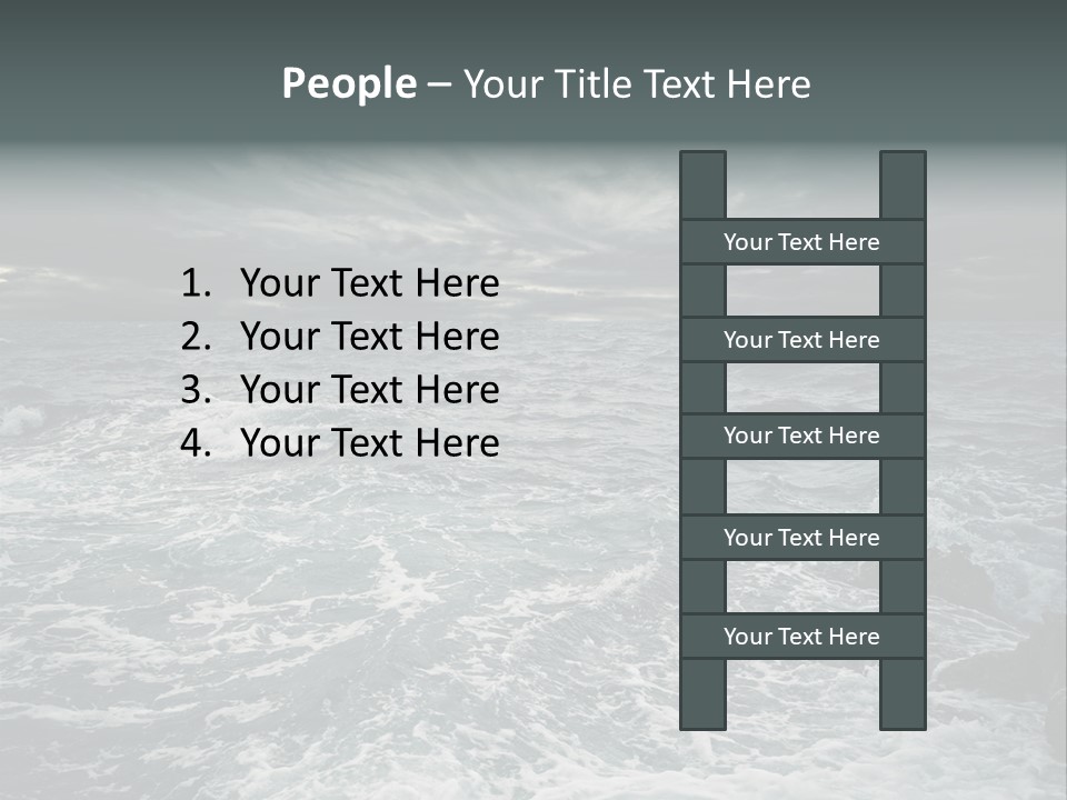 Beauty Big Tsunami PowerPoint Template