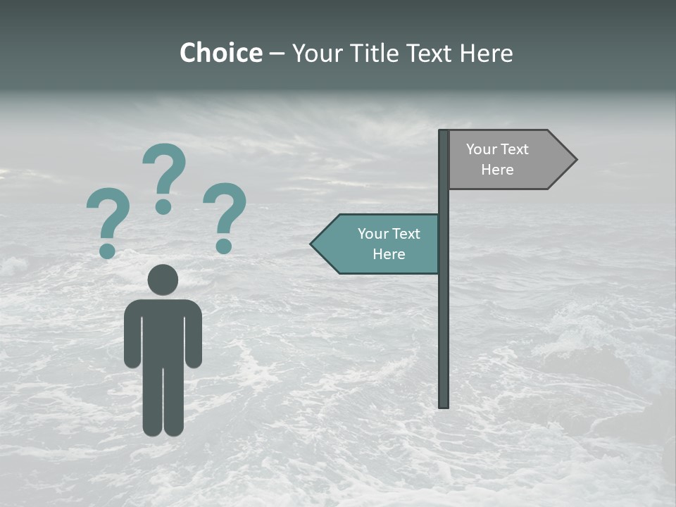 Beauty Big Tsunami PowerPoint Template