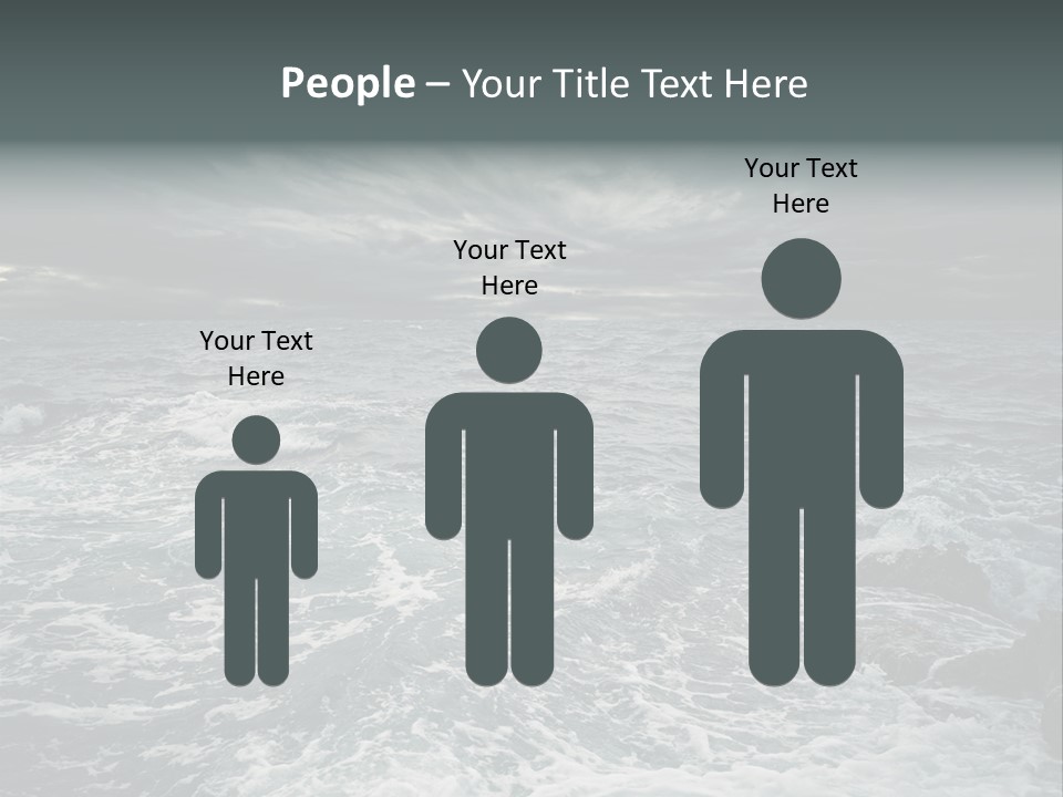 Beauty Big Tsunami PowerPoint Template