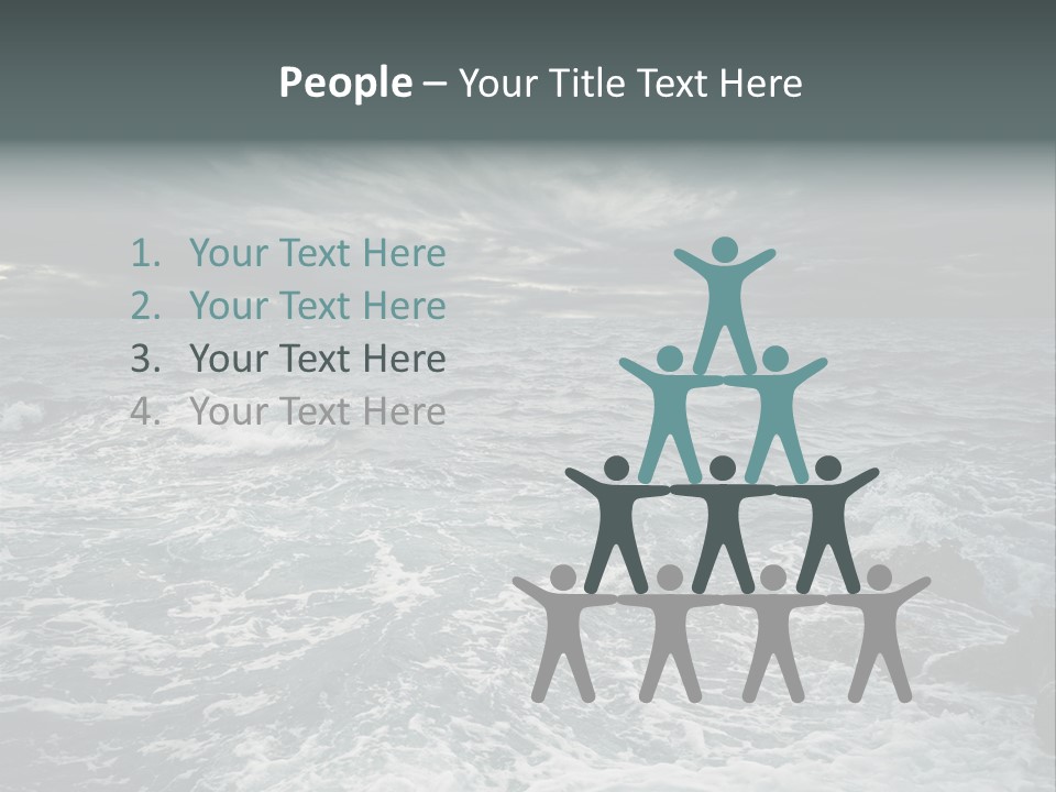 Beauty Big Tsunami PowerPoint Template