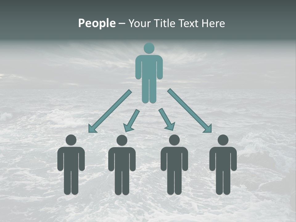 Beauty Big Tsunami PowerPoint Template