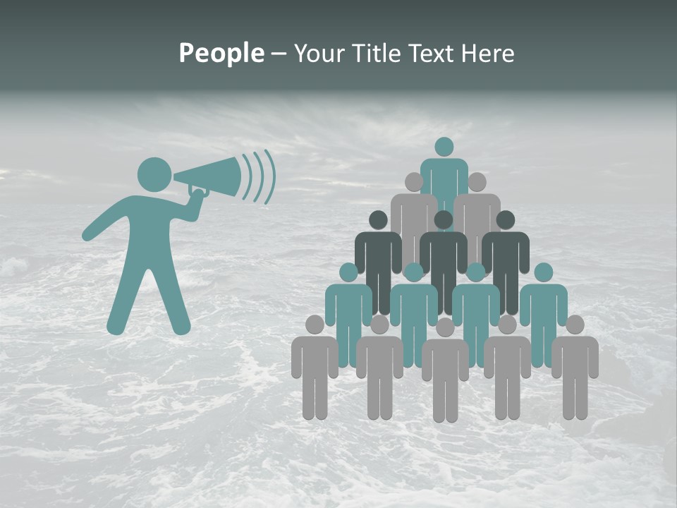 Beauty Big Tsunami PowerPoint Template