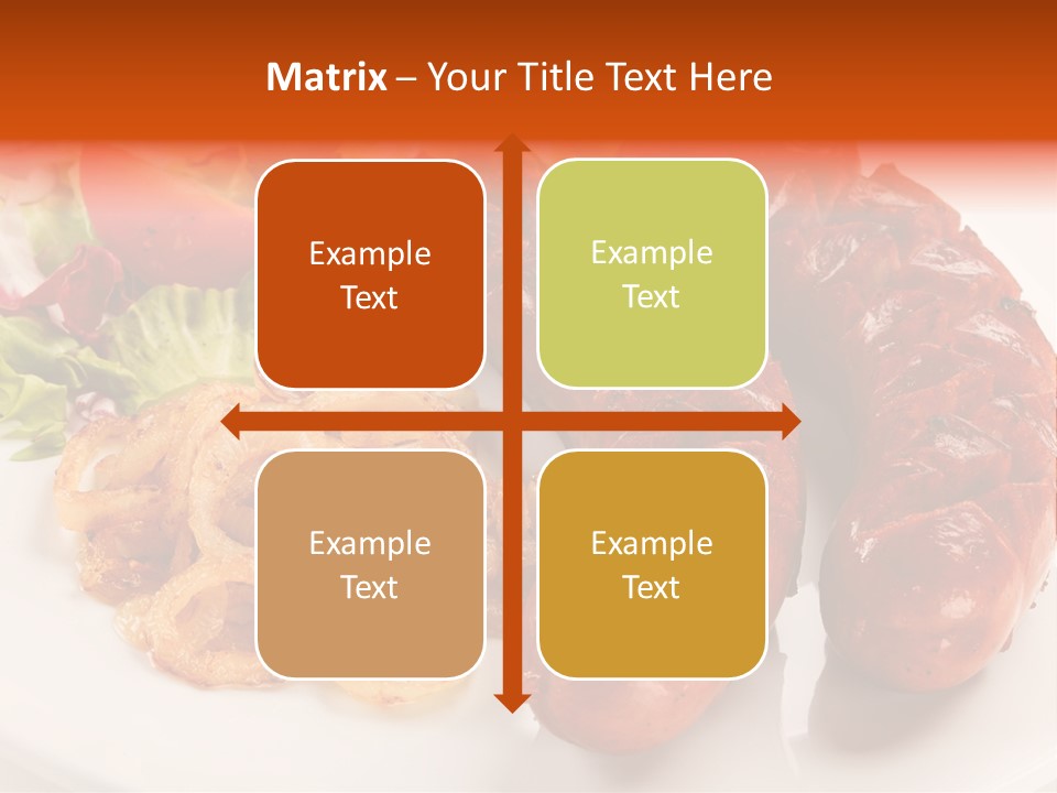 Pork Horizontal Object PowerPoint Template