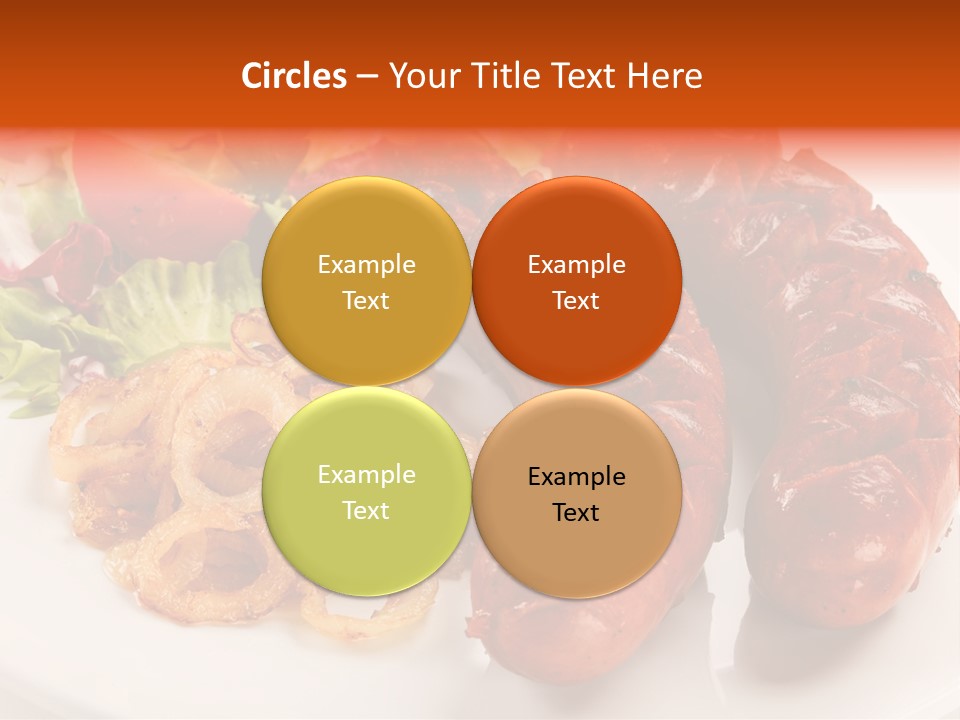 Pork Horizontal Object PowerPoint Template