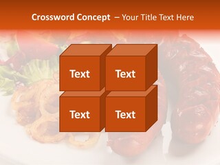 Pork Horizontal Object PowerPoint Template