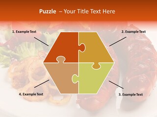 Pork Horizontal Object PowerPoint Template