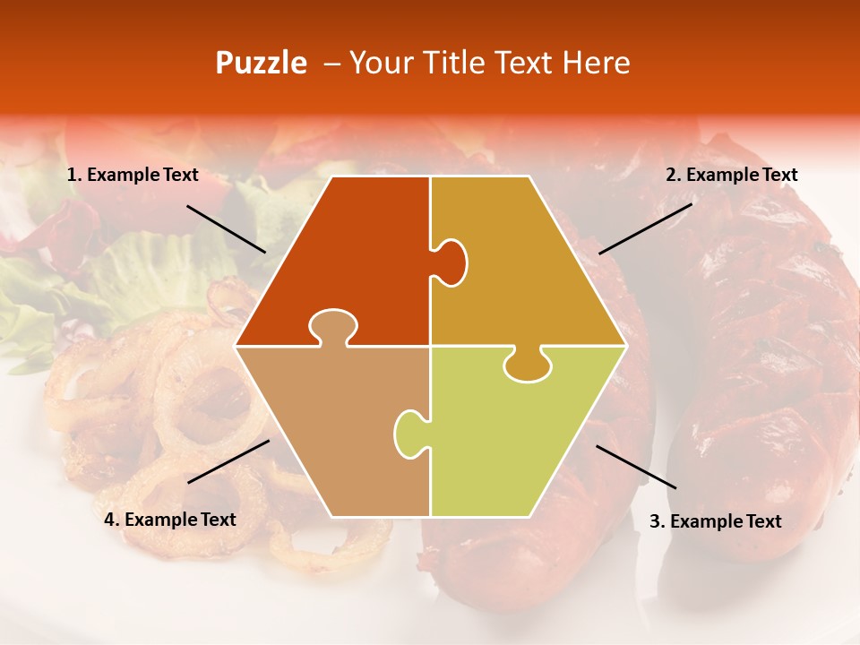 Pork Horizontal Object PowerPoint Template