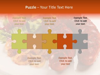 Pork Horizontal Object PowerPoint Template