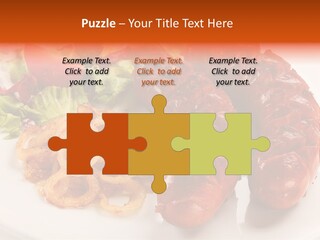 Pork Horizontal Object PowerPoint Template