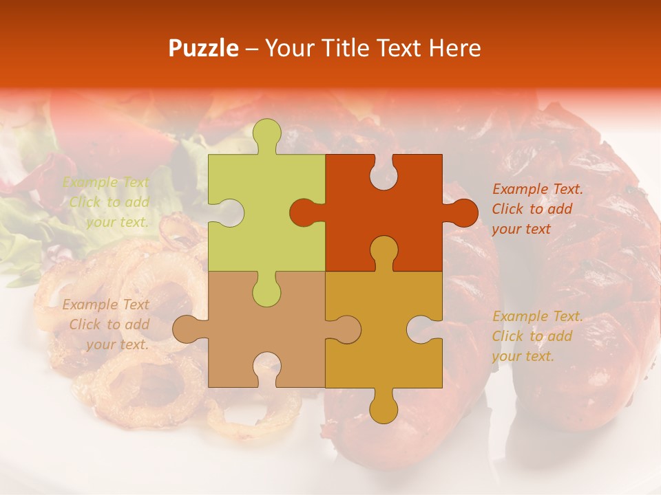 Pork Horizontal Object PowerPoint Template