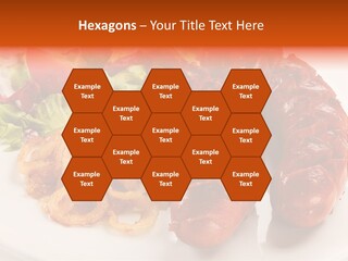 Pork Horizontal Object PowerPoint Template