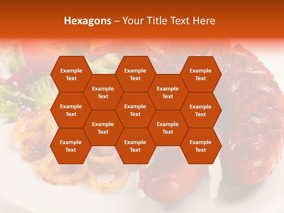 Pork Horizontal Object PowerPoint Template