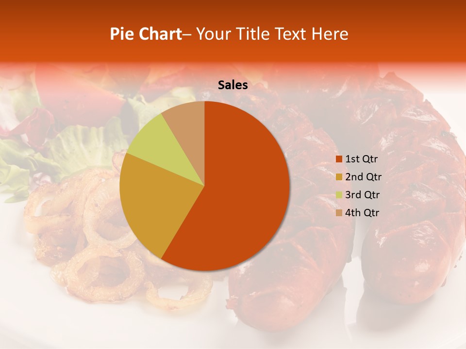 Pork Horizontal Object PowerPoint Template