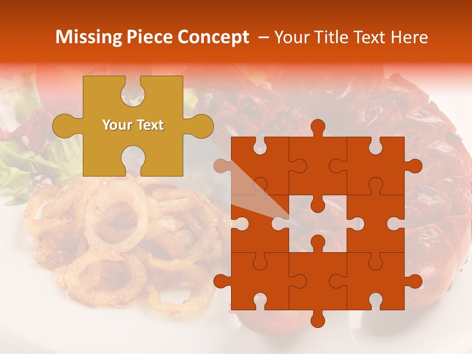 Pork Horizontal Object PowerPoint Template