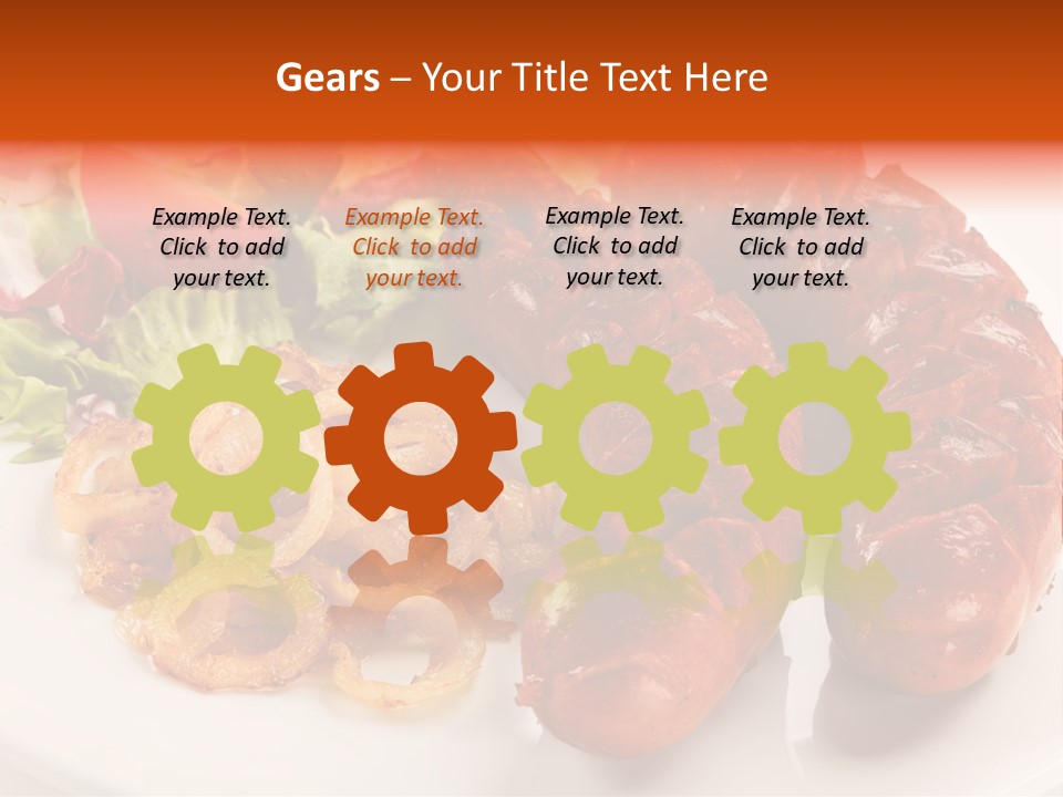 Pork Horizontal Object PowerPoint Template