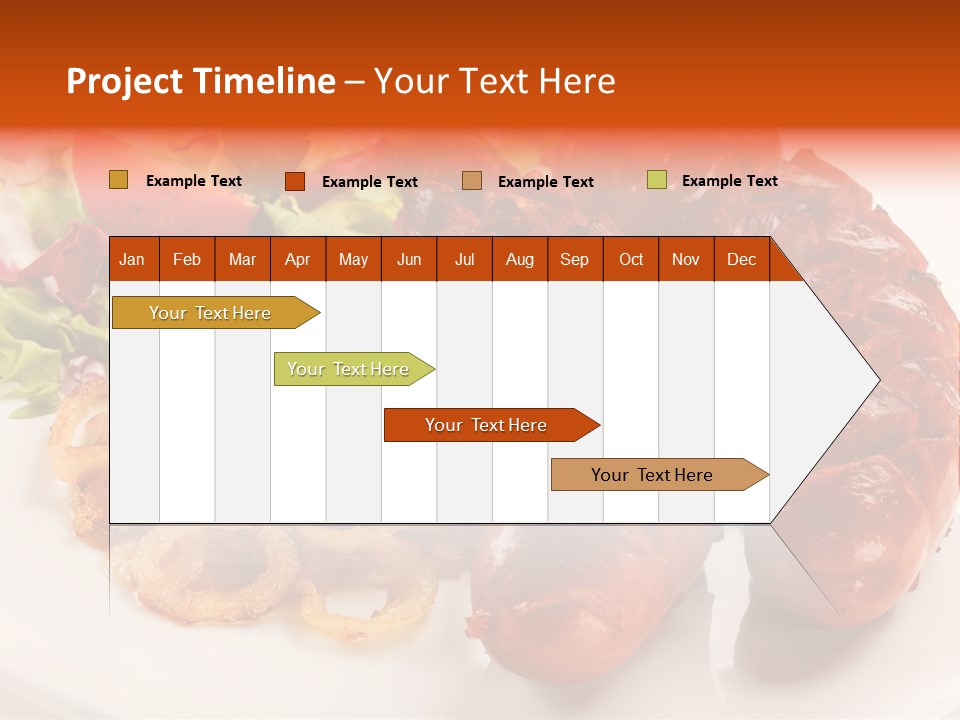 Pork Horizontal Object PowerPoint Template