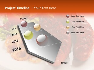 Pork Horizontal Object PowerPoint Template