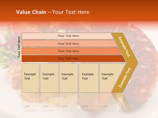 Pork Horizontal Object PowerPoint Template