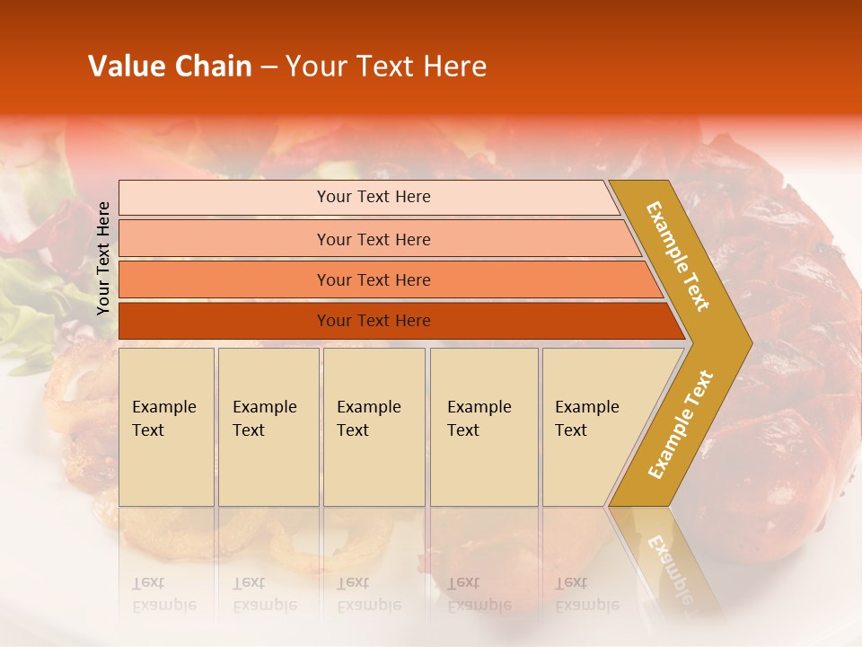 Pork Horizontal Object PowerPoint Template
