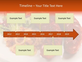 Pork Horizontal Object PowerPoint Template