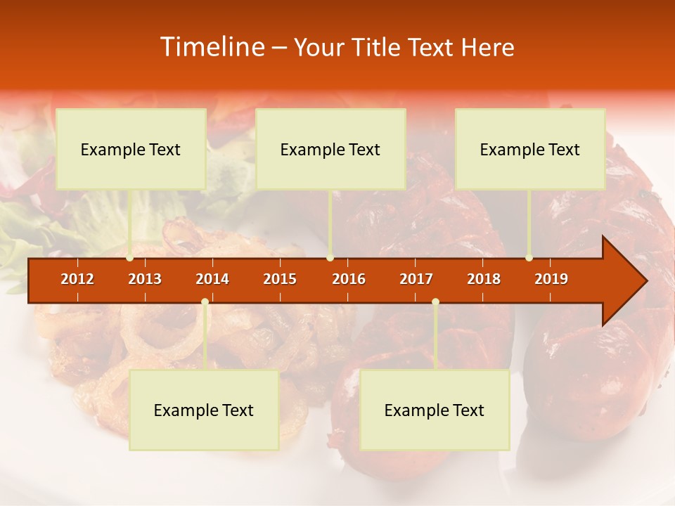 Pork Horizontal Object PowerPoint Template